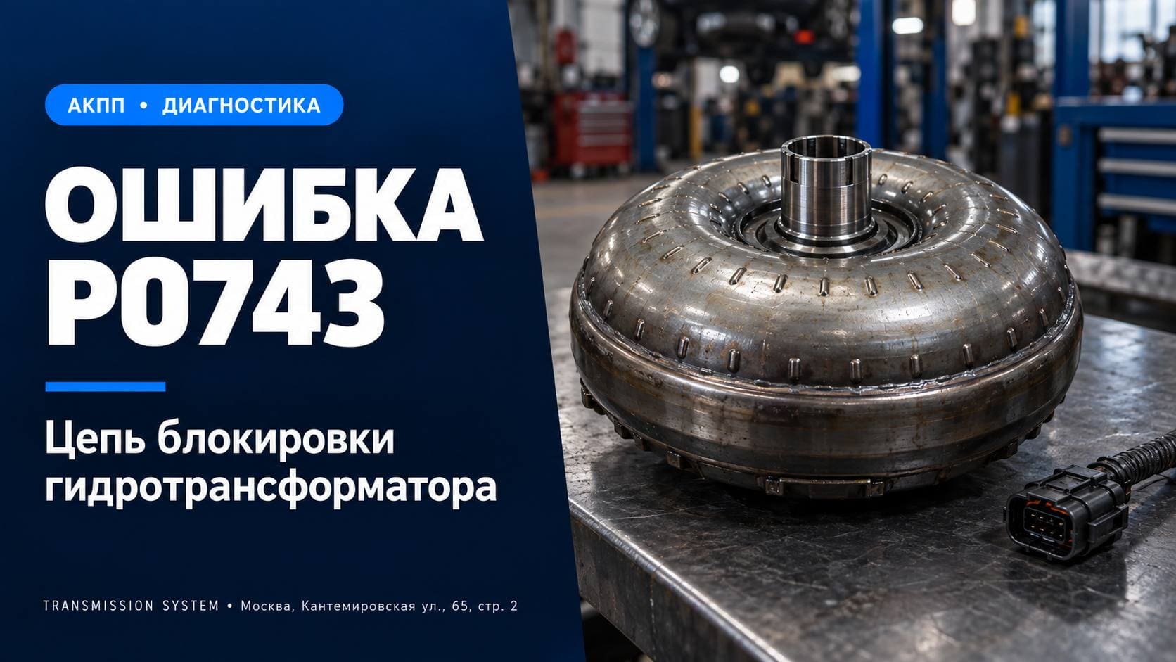 Ошибка P0743: электрическая цепь блокировки гидротрансформатора